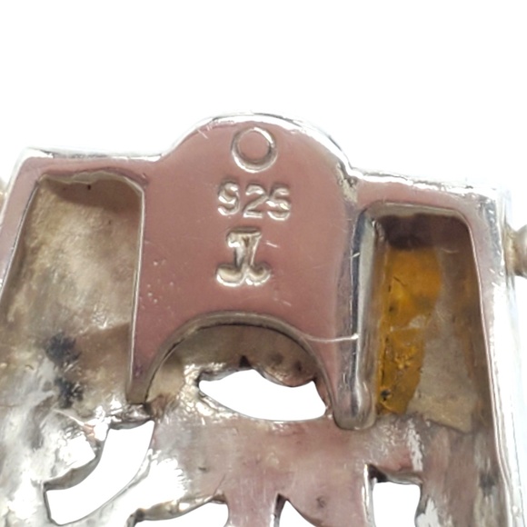 Judith Jack Sterling Silver & Gold-Tone Marcasite Bangle Bracelet #21222 - Picture 7 of 13